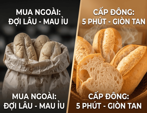 BÁNH MÌ TRUYỀN THỐNG VS BÁNH MÌ CẤP ĐÔNG: ĐÂU LÀ LỰA CHỌN THÔNG MINH CHO CĂN BẾP CỦA BẠN?