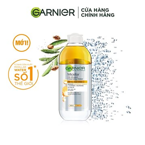 Nước tẩy trang Garnier làm sạch sâu lớp trang điểm 400ml