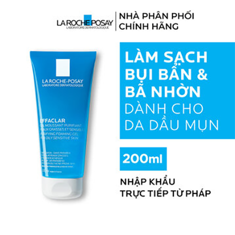 Gel rửa mặt La Roche-Posay dành cho da dầu và da nhạy cảm 200ml