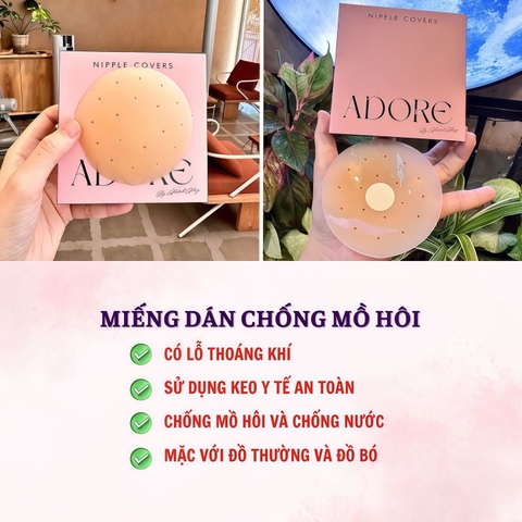 Miếng dán ngực thoáng khí Adore