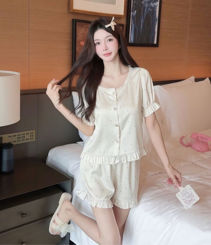 Đùi cổ tròn chấm bi