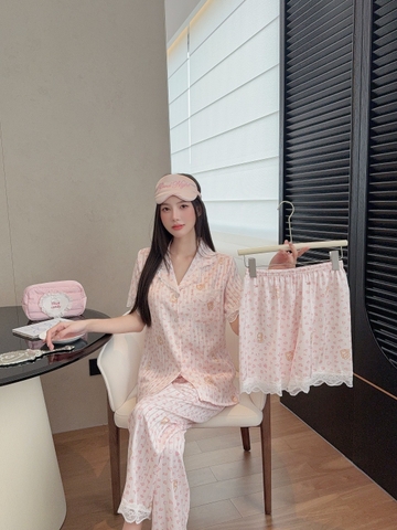 Set 3 gấu tim Hồng