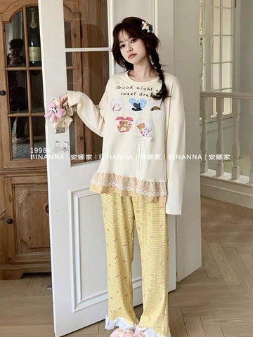 TD cotton quần vàng