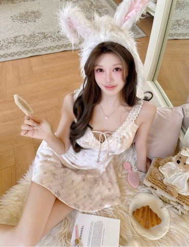 Váy 2 dây gấu sọc