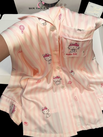TD kitty sọc Hồng
