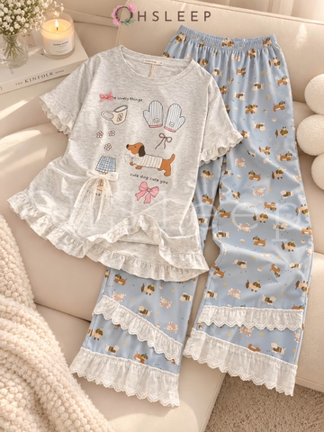Tnqd cotton quần xanh bèo