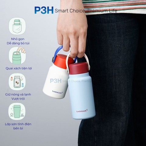 Bình giữ nhiệt nhỏ gọn LocknLock Mini Pocket Tumbler LHC4437 LHC4438 LHC4439