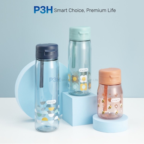 Bình nước nhựa Tritan Inochi Kita Fami 350/500/700ml (Thân Màu ) P3H