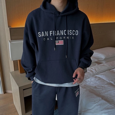 Set bộ nỉ hoodie dài 3371