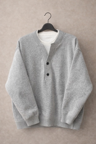 Áo len 66701 phối cổ thun