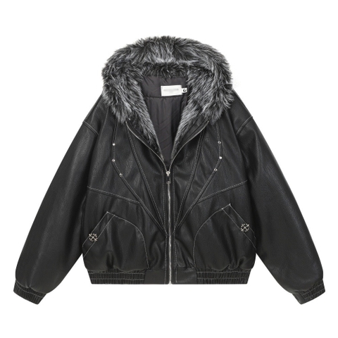 Áo khoác cổ lông Easybuilding 6656