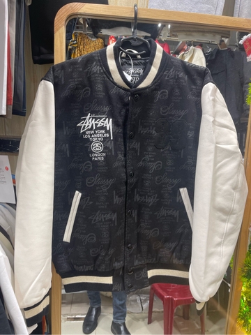 Varsity Stussy chữ đầu lâu