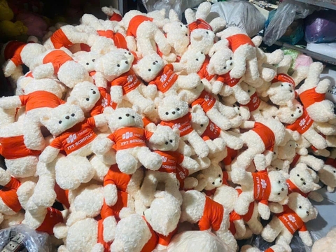 Gấu bông thêu logo