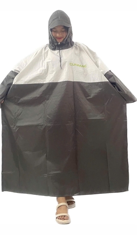 Áo dù cài cạnh pha màu