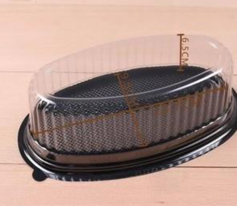 Hộp nhựa oval đế đen F70 (Thùng 800c)