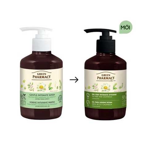Dung dịch vệ sinh phụ nữ Green Pharmacy Cây Trà 370ml