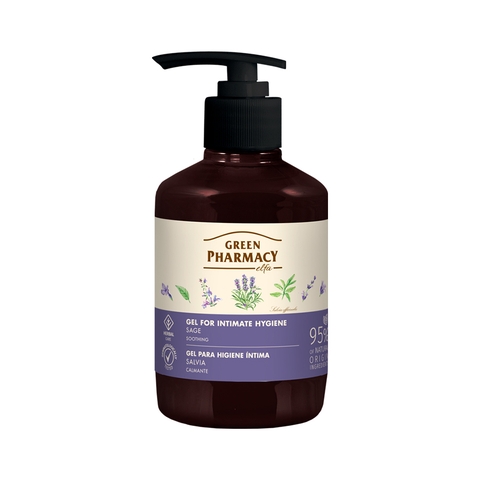 Dung dịch vệ sinh phụ nữ Green Pharmacy kháng viêm Cây Xô Thơm 370ml