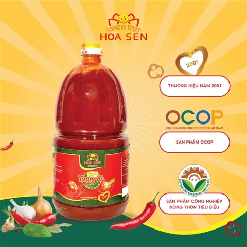 Tương cà pet 2kg - Tương Việt Hoa Sen - Đậm đà bắt vị
