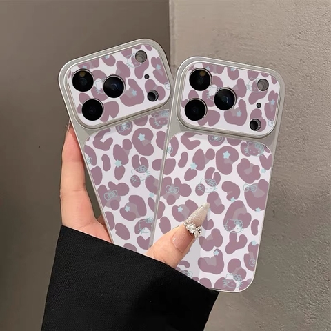 Ốp lưng Hello Kitty họa tiết da báo_O215 (Iphone, Huawei, Honor, OPPO, Vivo, Xiaomi & Redmi)