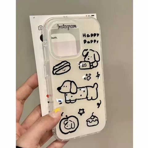 Ốp lưng cún lạp xưởng dễ thương_O45 (Iphone, Huawei, Honor, OPPO, Vivo, Xiaomi & Redmi)