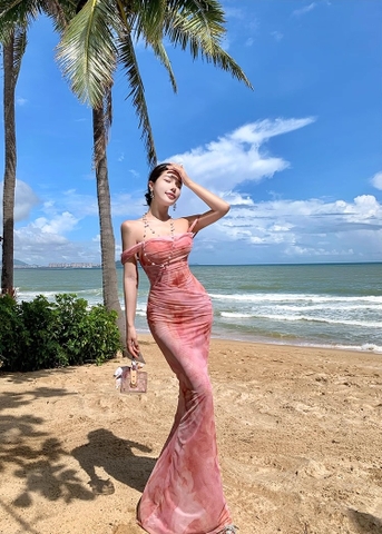 Váy loang màu dáng dài_Y71
