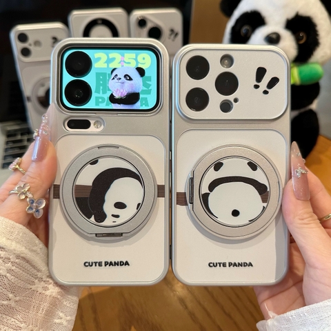 Ốp lưng gấu trúc đáng yêu kèm giá đỡ điện thoại_O88 (Iphone, Huawei, Honor, OPPO, Vivo, Xiaomi & Redmi)