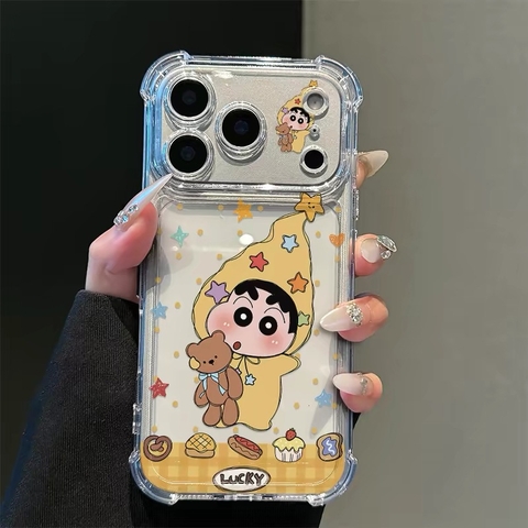 Ốp lưng Shin ôm gấu_O67 (Iphone, Huawei, Honor, OPPO, Vivo, Xiaomi & Redmi)