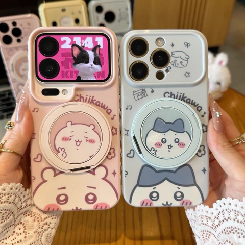Ốp lưng Chikawa dễ thương kèm giá đỡ điện thoại_O157 (Iphone, Huawei, Honor, OPPO, Vivo, Xiaomi & Redmi)