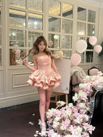 Váy công chúa corset xếp tầng_Y83