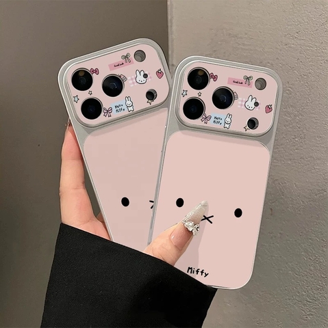 Ốp lưng Miffy họa tiết thỏ hồng_O142 (Iphone, Huawei, Honor, OPPO, Vivo, Xiaomi & Redmi)