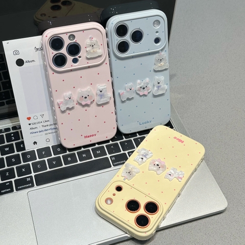 Ốp lưng chấm bi mèo xà cừ_O53 (Tất cả các dòng Iphone)