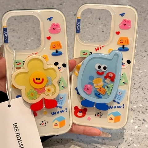 Ốp lưng hoạt hình hoa & kem ngộ nghĩnh_O172 (Iphone, Huawei, Honor, OPPO, Vivo, Xiaomi & Redmi)