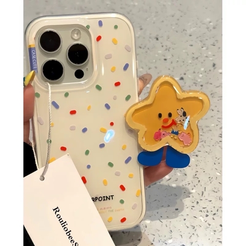 Ốp lưng ngôi sao kèm giá đỡ điện thoại_O44 (Iphone, Huawei, Honor, OPPO, Vivo, Xiaomi & Redmi)