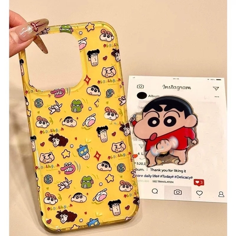 Ốp lưng Shin Cậu Bé Bút Chì kèm giá đỡ_O133 (Iphone, Huawei, Honor, OPPO, Vivo, Xiaomi & Redmi)