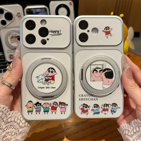 Ốp lưng Shin cậu bé bút chì kèm giá đỡ_O32 (Iphone, Huawei, Honor, OPPO, Vivo, Xiaomi & Redmi)