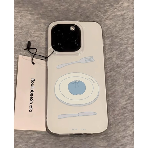 Ốp lưng hình đĩa táo dễ thương_O130 (Iphone, Huawei, Honor, OPPO, Vivo, Xiaomi & Redmi)