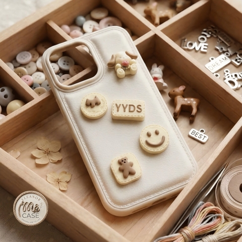 Ốp iPhone Charm Cartoon Edition - Ốp Lưng Da Vân Sang Trọng & Hot Trend