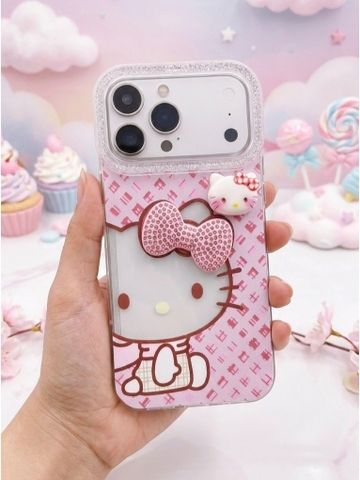 🎀 MẪU ỐP LƯNG IPHONE HELLO KITTY PHỦ NHŨ Lấp Lánh - Trạm Sạc 