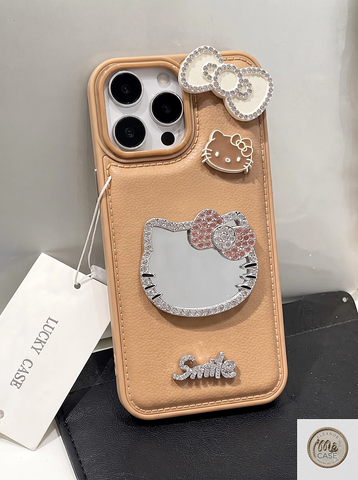 Ốp Lưng Iphone Brown Babe kitty - Nâu Tiểu Thư
