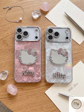 Ốp Lưng Iphone Gương Kitty Sang Chảnh