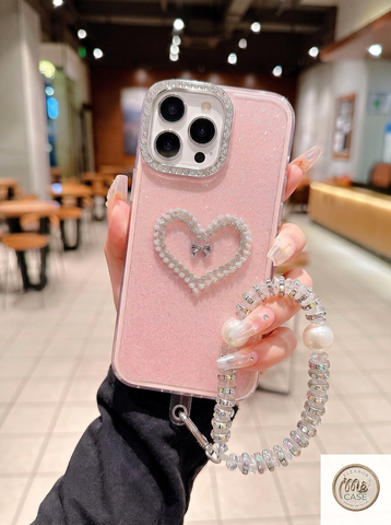 Ốp Lưng iPhone Nhũ Đính Đá 