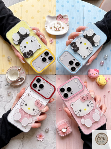 Ốp Lưng iPhone Hello Kitty 3D  Chống Va Đập Màu Pastel - Mê case