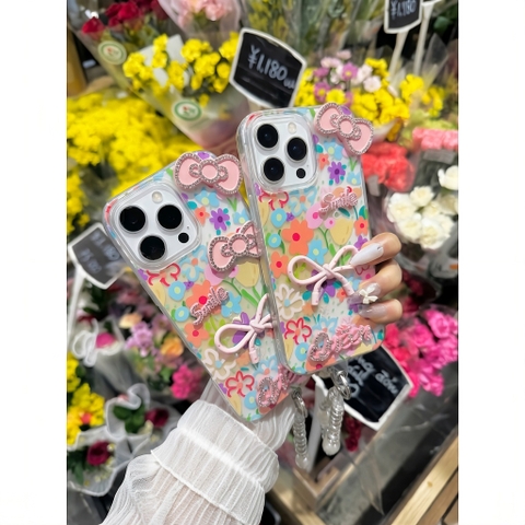 Ốp Lưng iPhone Nơ Hoa Rực Rỡ - Mùa Hè Vui Tươi