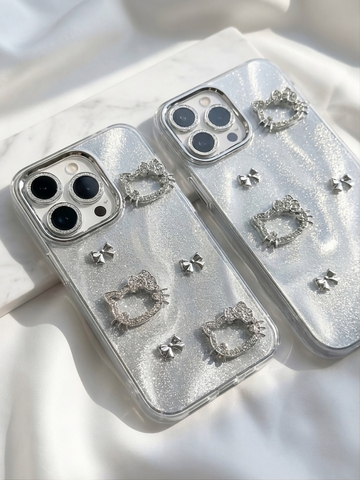 Ốp Lưng iPhone Silver Kitty - Dễ Thương Nhưng Phải Sang