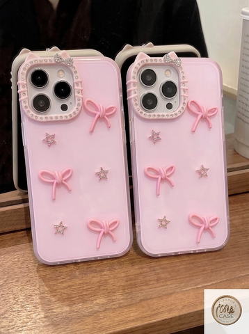 Ốp Lưng iPhone Tai Mèo Nơ Xinh