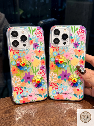 Ốp Lưng Iphone Hoa Cười Cầu Vồng