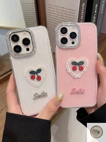 🌸  ỐP LƯNG IPHONE CHERRY PHONG CÁCH HÀN QUỐC CỰC CUTE  _ CHERRY KAWAII CASE  🍒✨