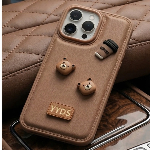 ỐP LƯNG IPHONE GẮN CHARM SANG TRỌNG 🐻🐉 -CLASSY CHARM COLLECTION 💎🖤