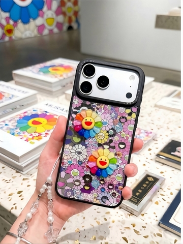 Ốp Lưng Iphone Hoa Cười Rực Rỡ -Rainbow Smile Garden 🌈✨