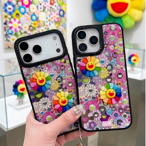 Ốp Lưng Iphone Hoa Cười Rực Rỡ -Rainbow Smile Garden 🌈✨